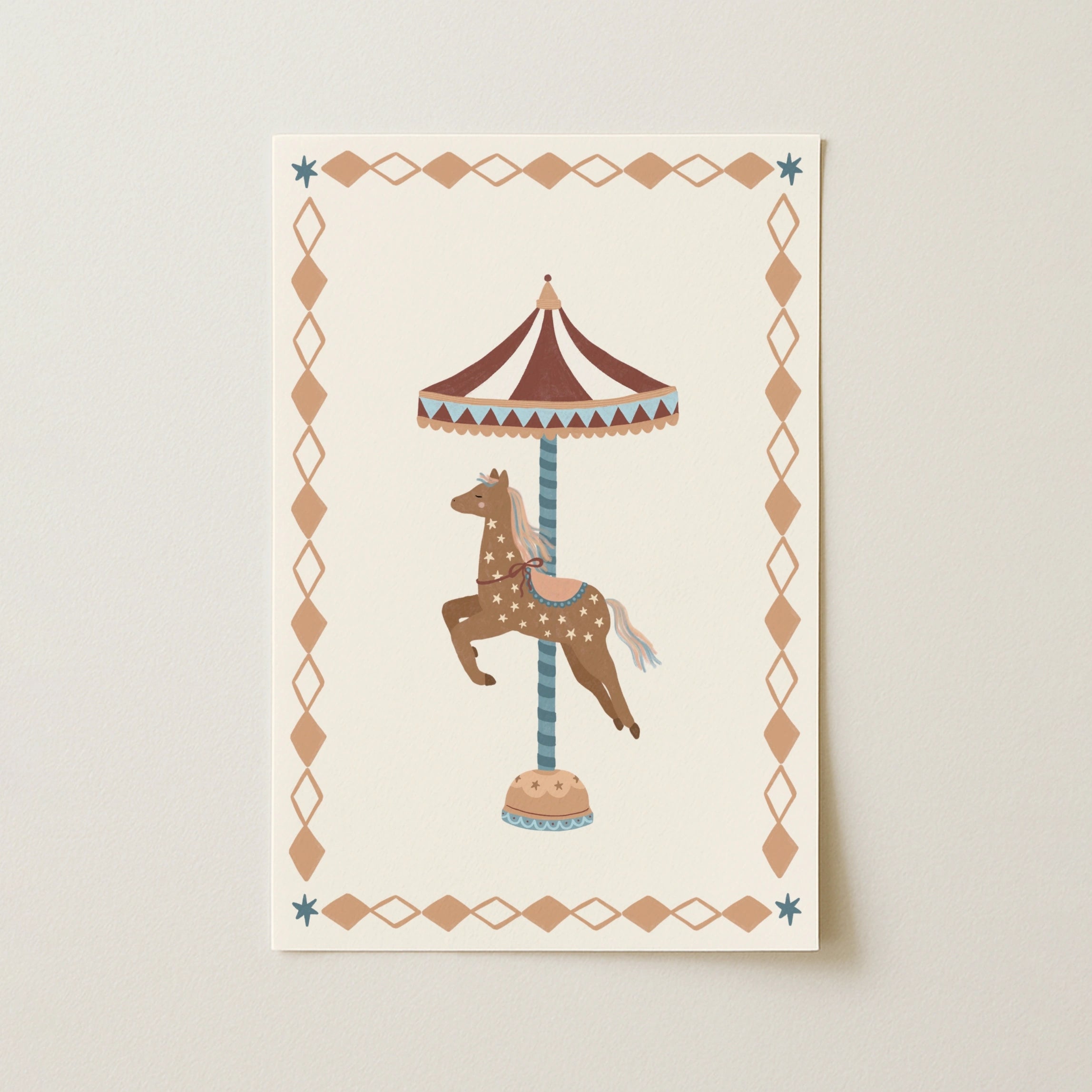 Carousel Horse Nursery Wall Art