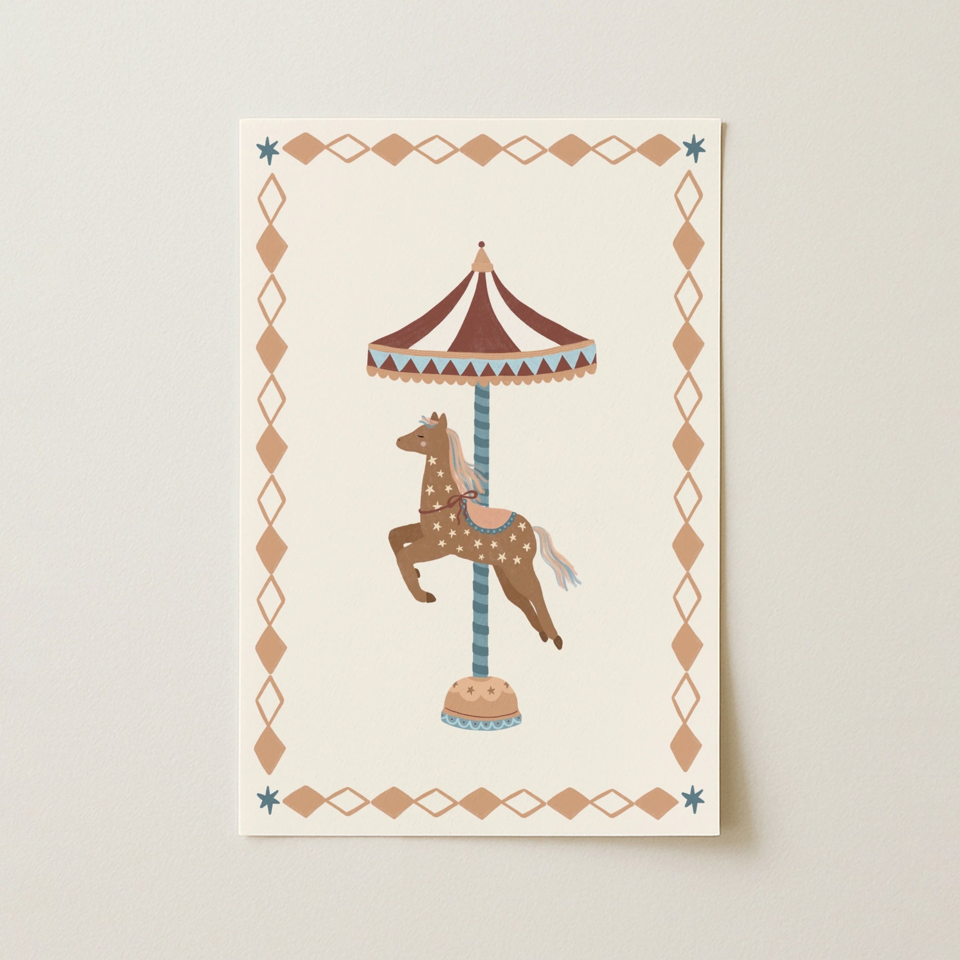 Carousel Horse Nursery Wall Art