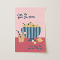 Poster retrò rosa bevande, decorazioni per pareti cucina