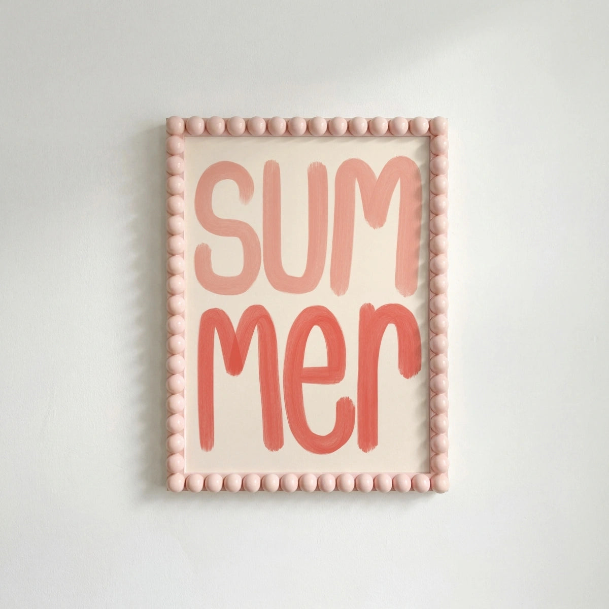 Summer Typography Wall Art, Coastal Wall Decor