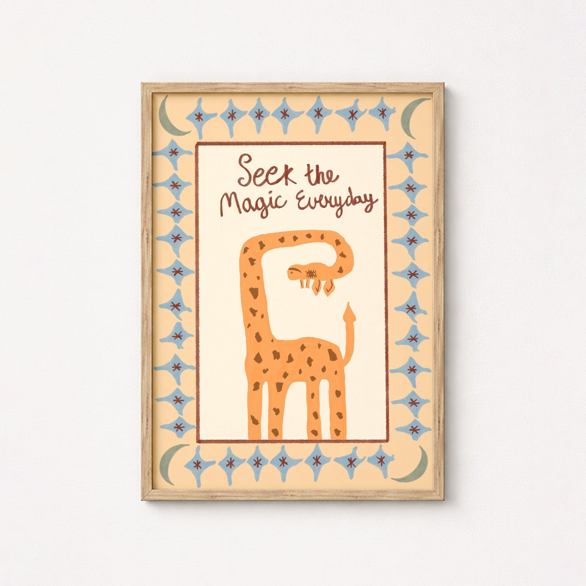 Whimsical Giraffe Wall Art