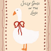 Silly Goose with Red Bow – Nursery & Kids Wall Art
