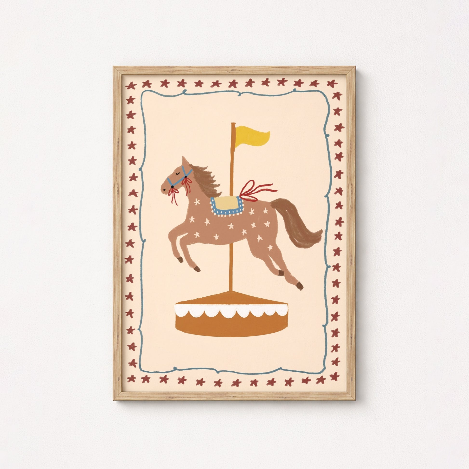 Póster Ilustrado Carrusel Tierno