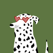 Dalmatian with Heart Glasses – Nursery & kids wall art