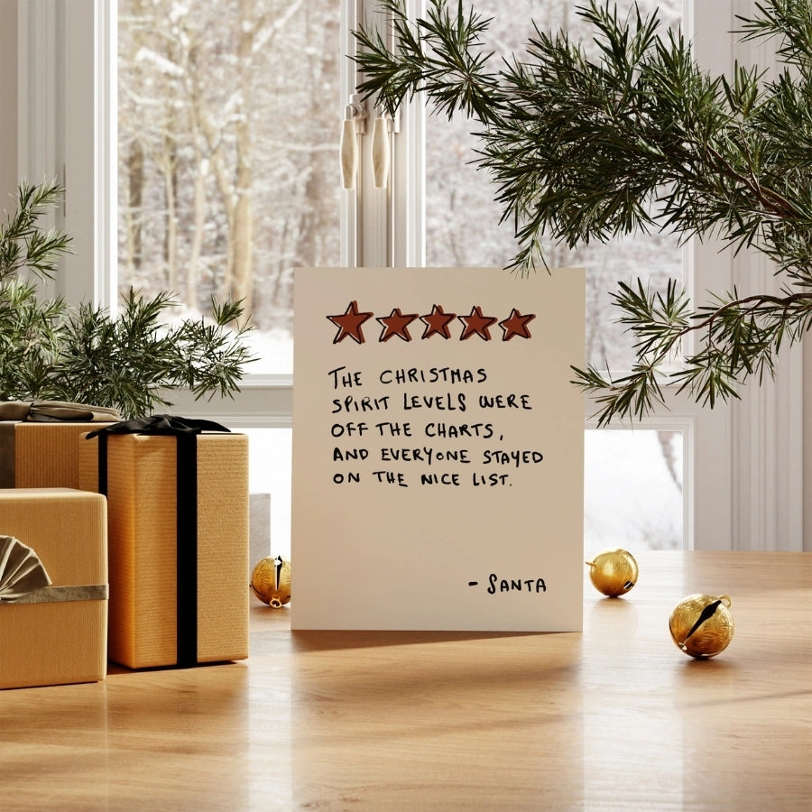 Santa Quote Wall Art