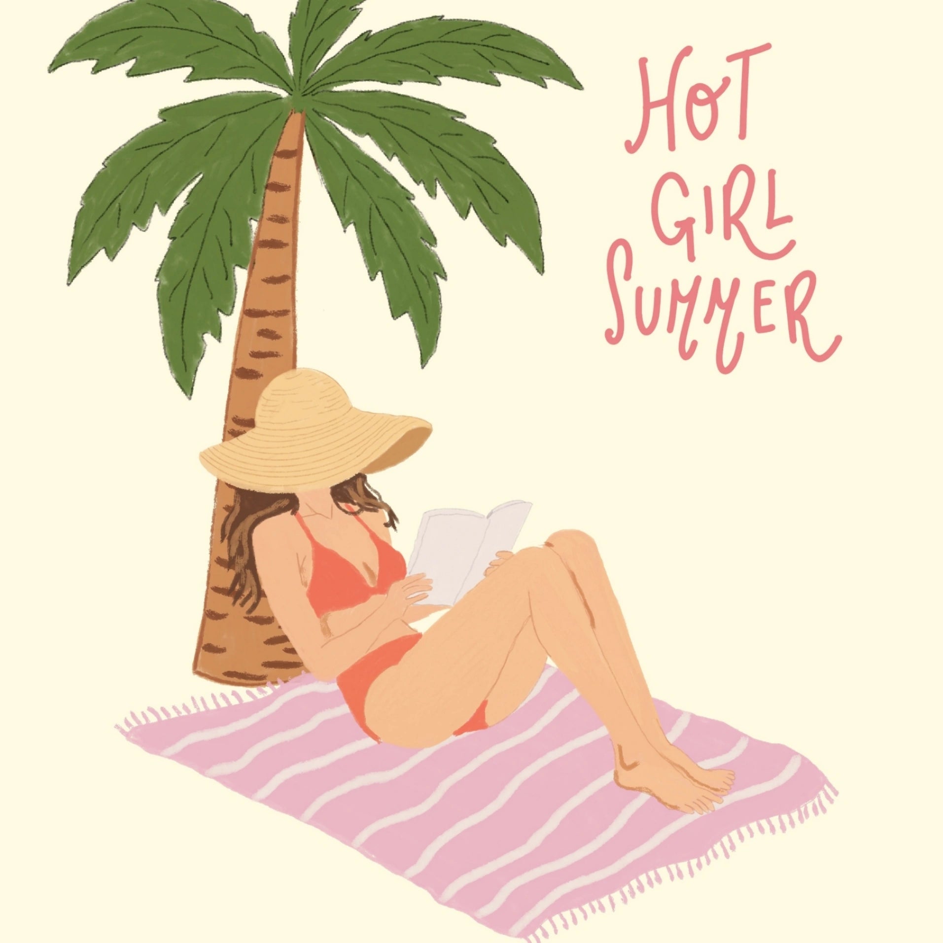 Affiche murale d'été pour fille sexy