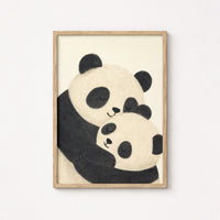 Stampa per cameretta dei panda