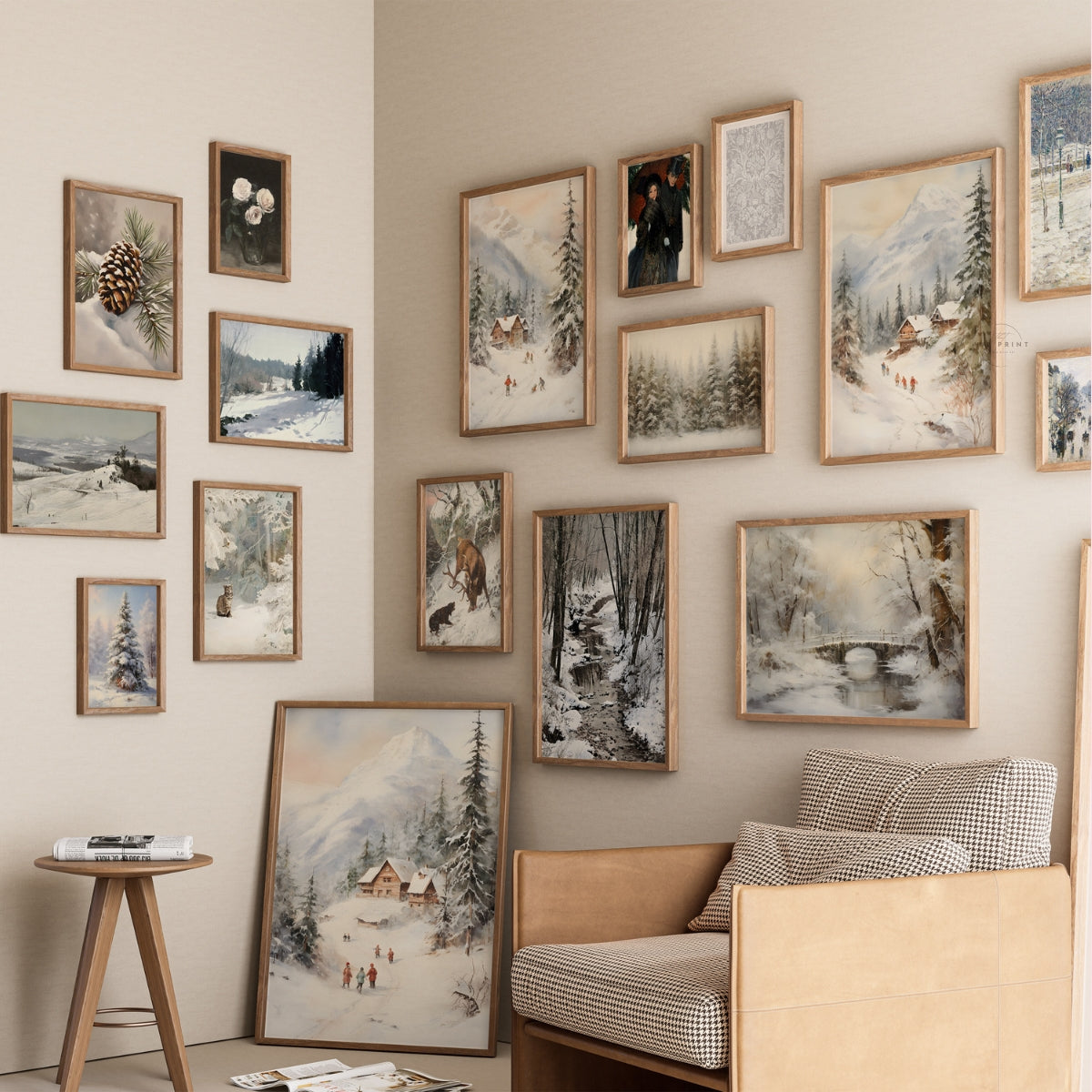 600 Vintage Printable Wall Art – 4 Seasons Gallery Bundle, Antique Paintings