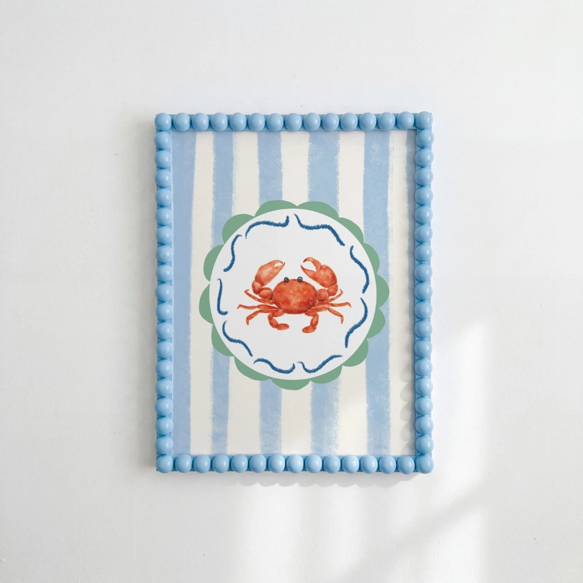 Crab Coastal Wall Art - Summer Beach Print, Coastal Wall Decor