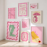 Pink Coastal Wall Art Bundle – 130+ Printable Designs