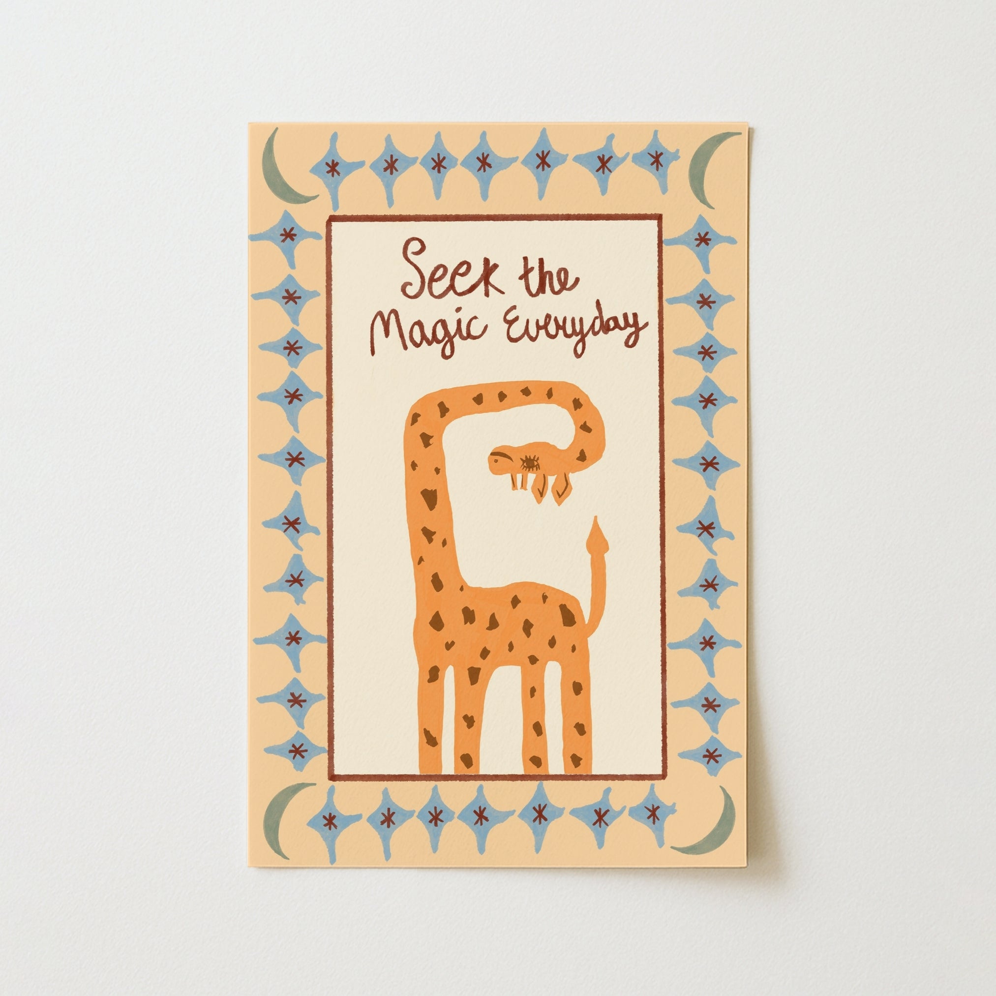 Whimsical Giraffe Wall Art