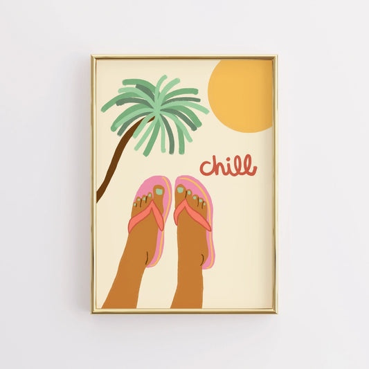 Chill Print – Summer Relaxation Wall Art