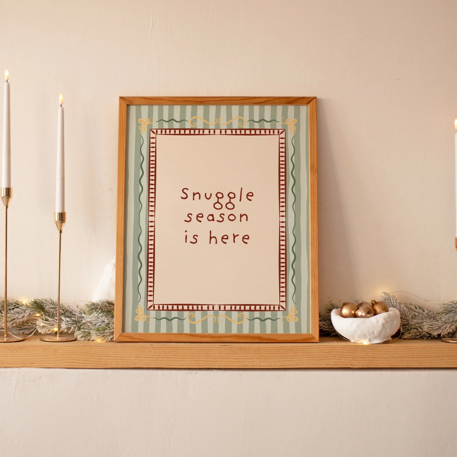 Cozy Holiday Quote Print
