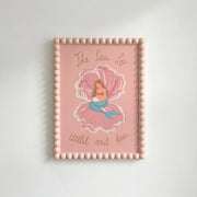 Girly Ocean Illustration – Coastal Wall Art