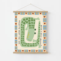 See You Later Alligator, Colorful Kids Decor