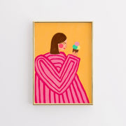 Ice Cream Girl – Maximalist Wall Art
