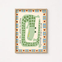 See You Later Alligator, Colorful Kids Decor