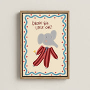 Dream Big Little One – Décoration murale sur toile pour chambre de bébé et d’enfant