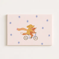 Dog and Fox Nursery Canvas Print