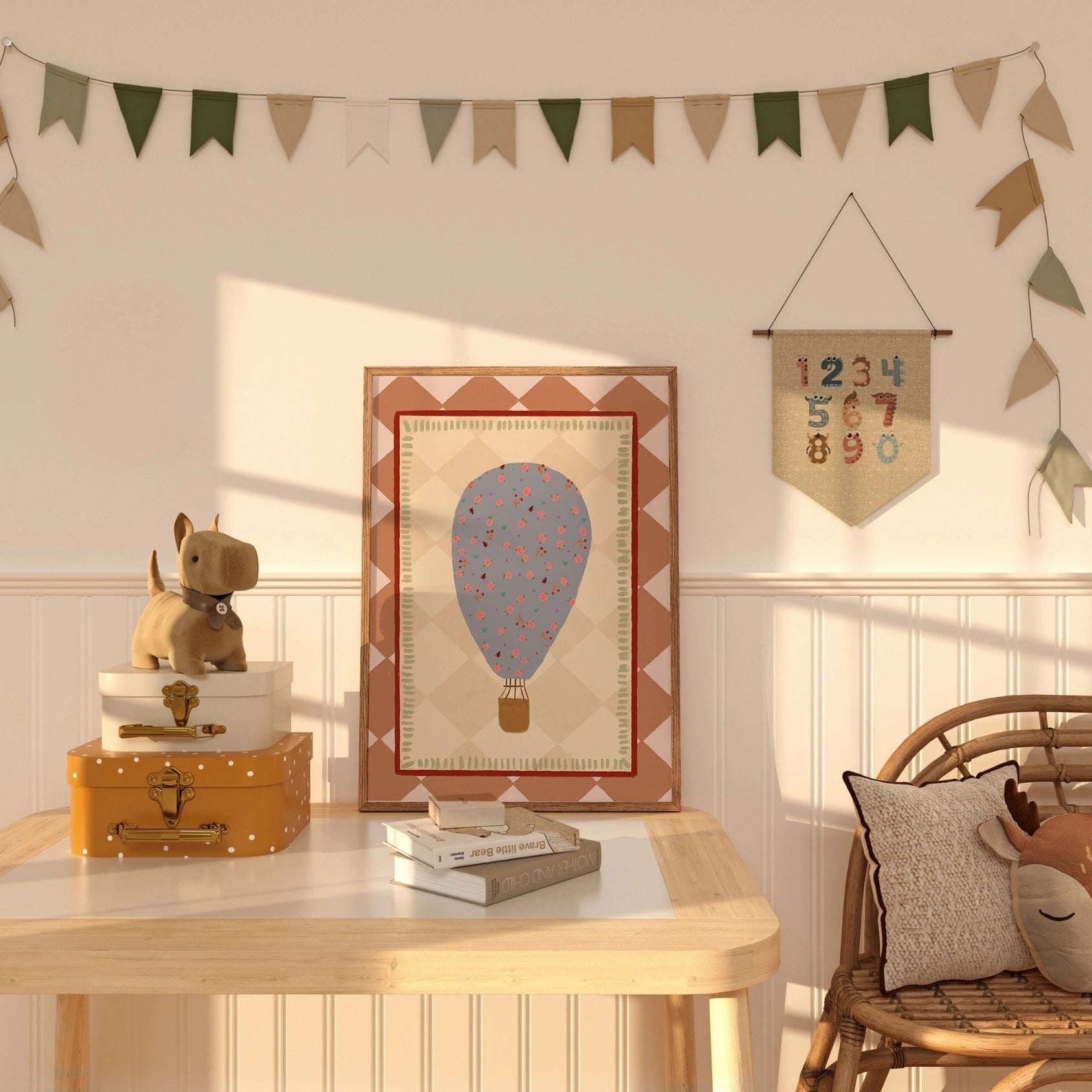 Mongolfiera floreale