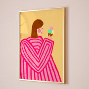 Ice Cream Girl – Maximalist Wall Art