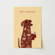 Talk to me About Books with Dog – Bookish Wall Art