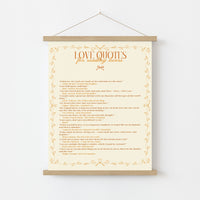 Love Quotes Print – Romantic Literary Wall Art