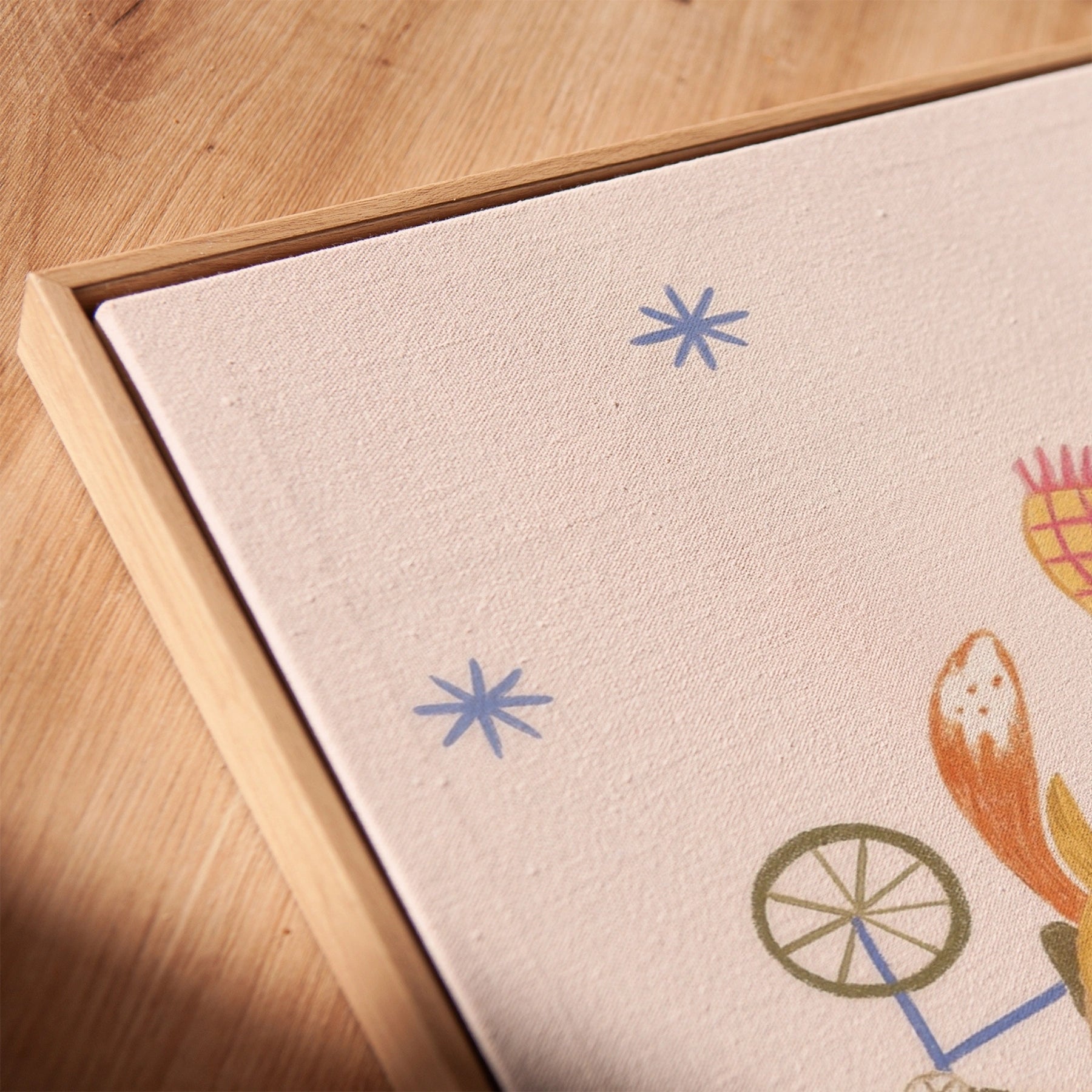 Dog and Fox Nursery Canvas Print