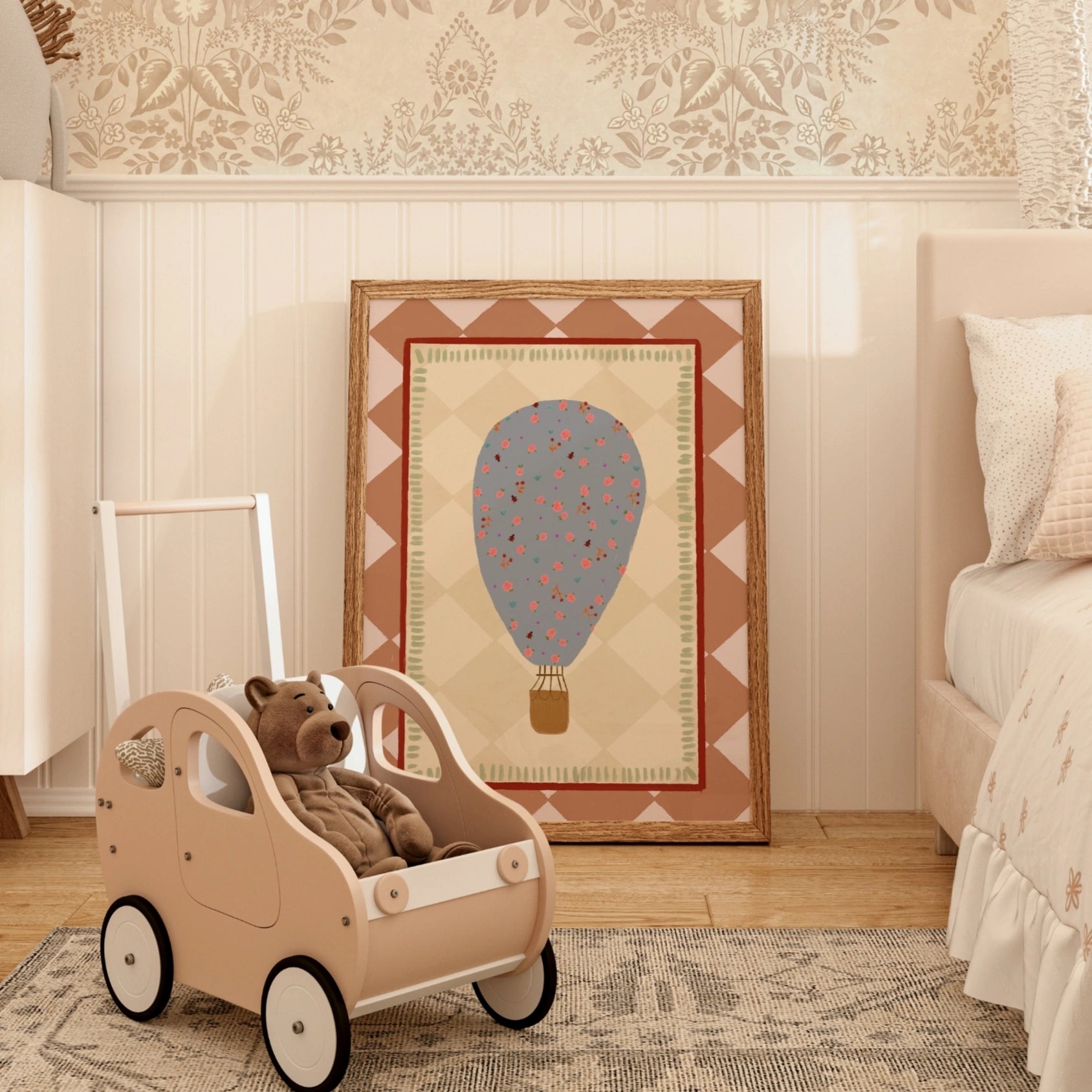 Mongolfiera floreale