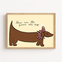 Dachshund Circus Print