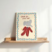 Dream Big Little One – Décoration murale sur toile pour chambre de bébé et d’enfant