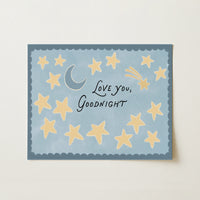 Moon and Stars Nursery Print