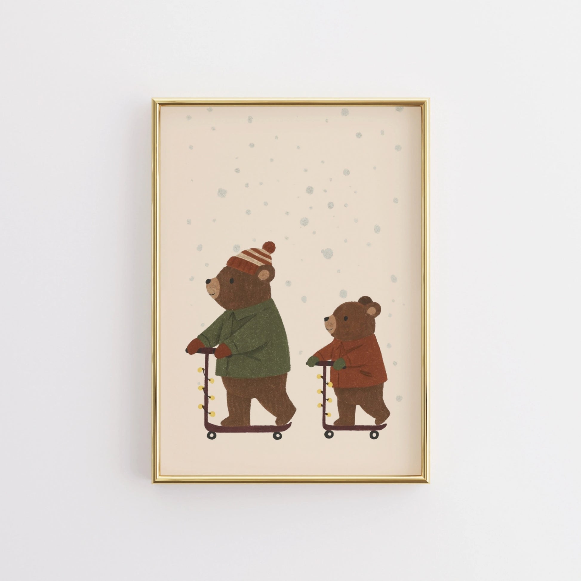 Bear Family Christmas Print