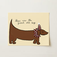 Dachshund Circus Print