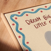 Dream Big Little One – Décoration murale sur toile pour chambre de bébé et d’enfant