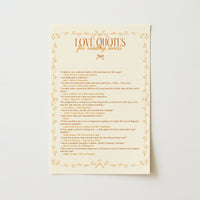 Love Quotes Print – Romantic Literary Wall Art