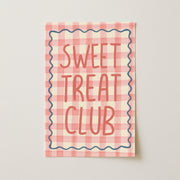 Cute Pink Gingham – Kitchen Wall Art