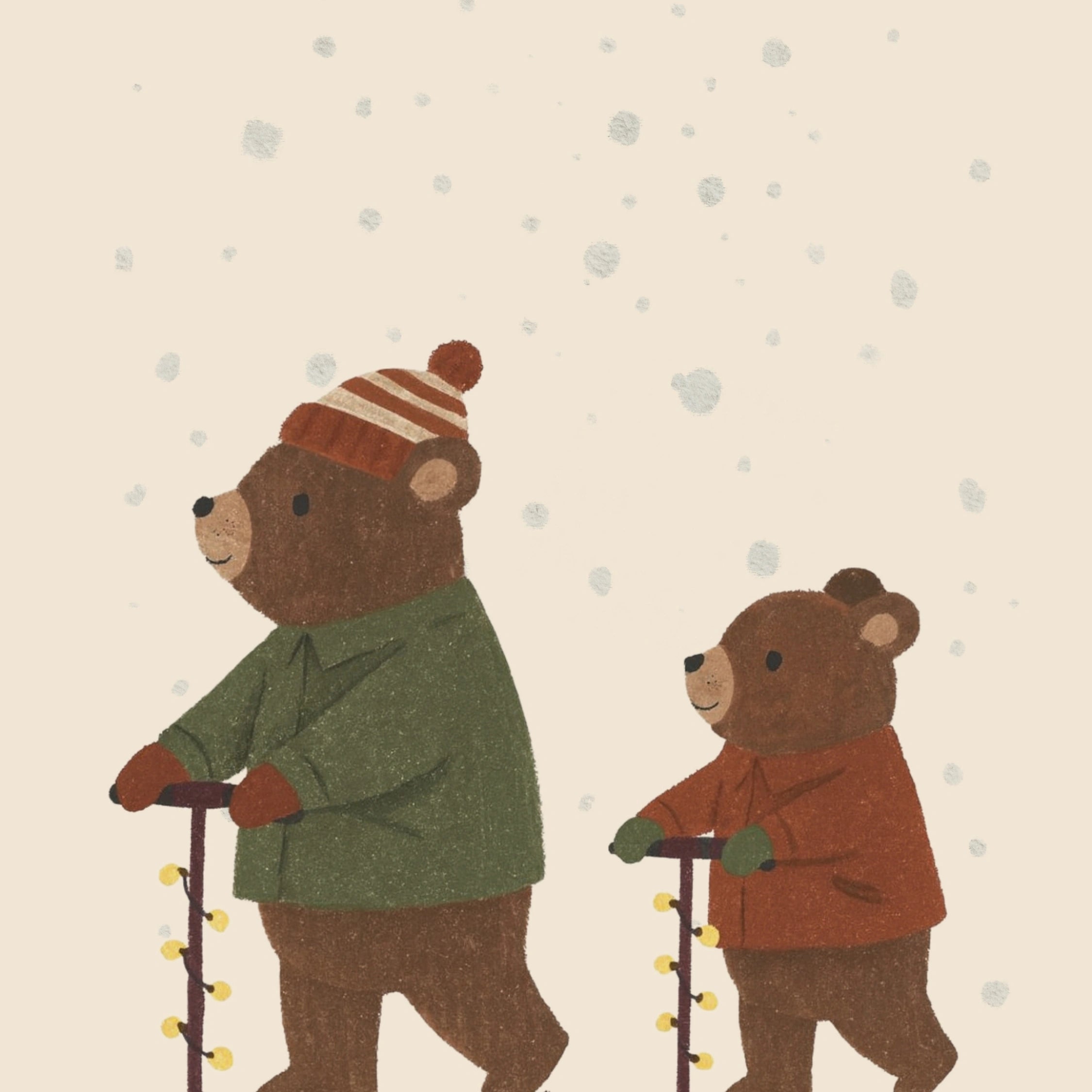 Bear Family Christmas Print