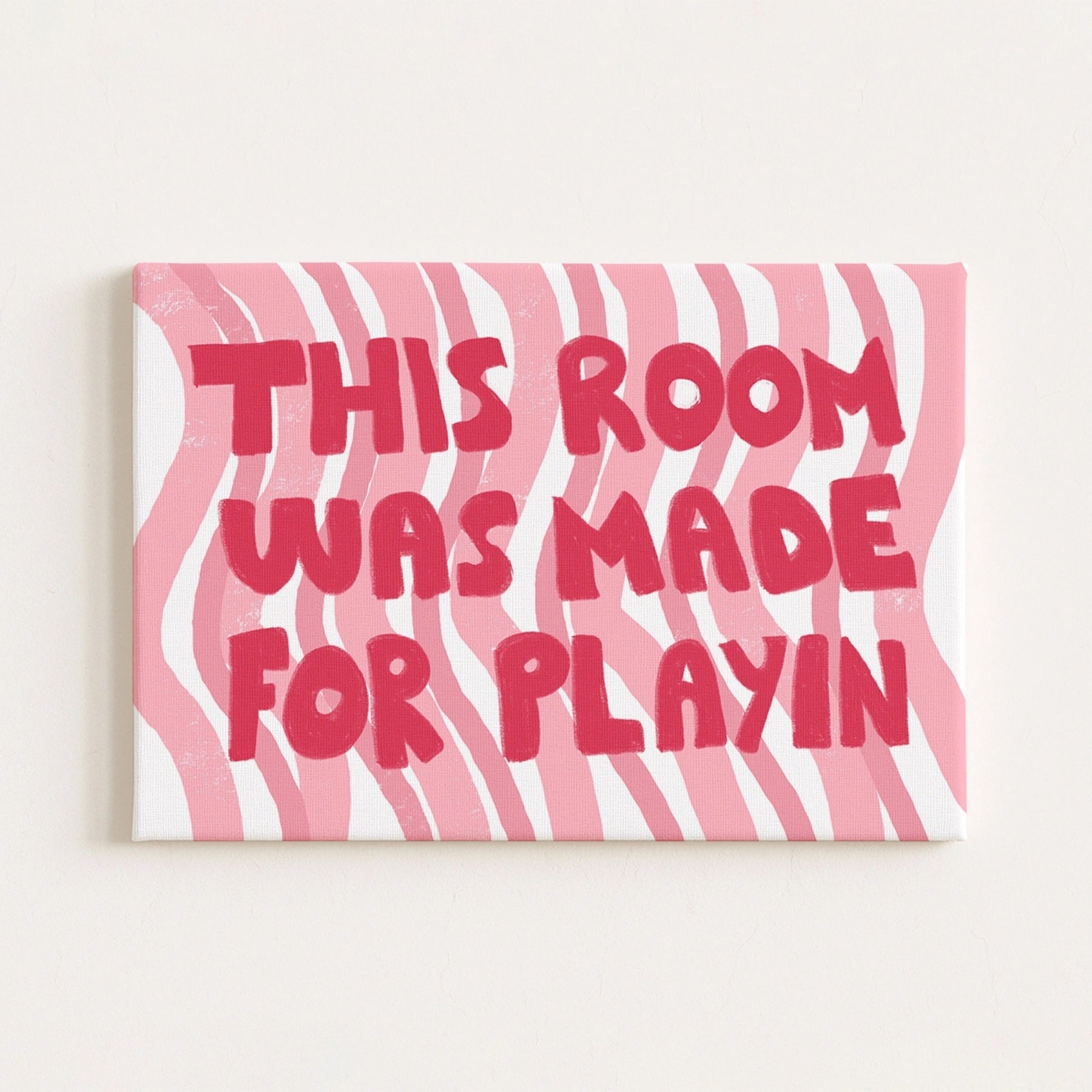 This Room Is for Playin' Nursery Canvas Print