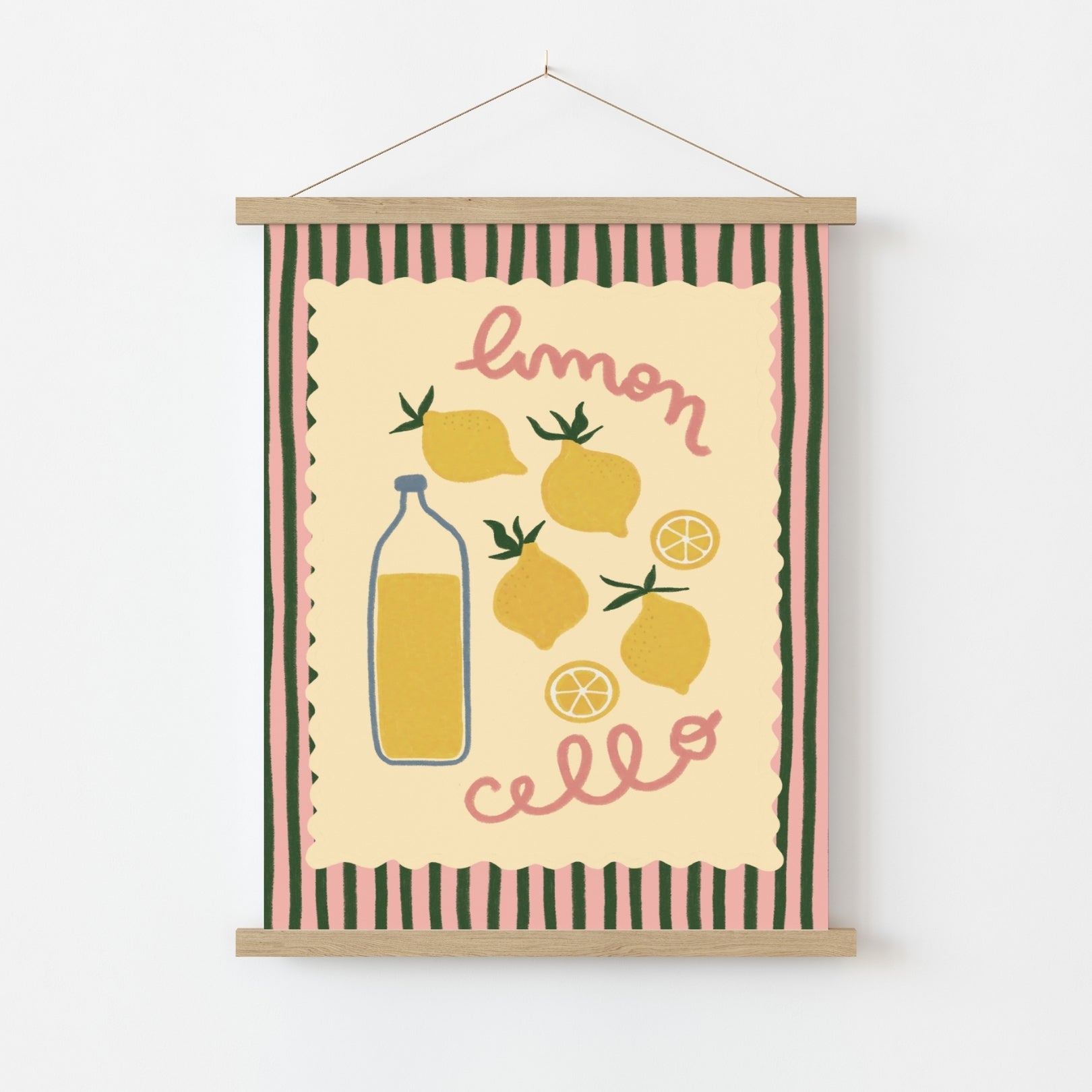 Limoncello Kitchen Poster, Kitchen Wall Decor