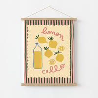 Limoncello Kitchen Poster, Kitchen Wall Decor