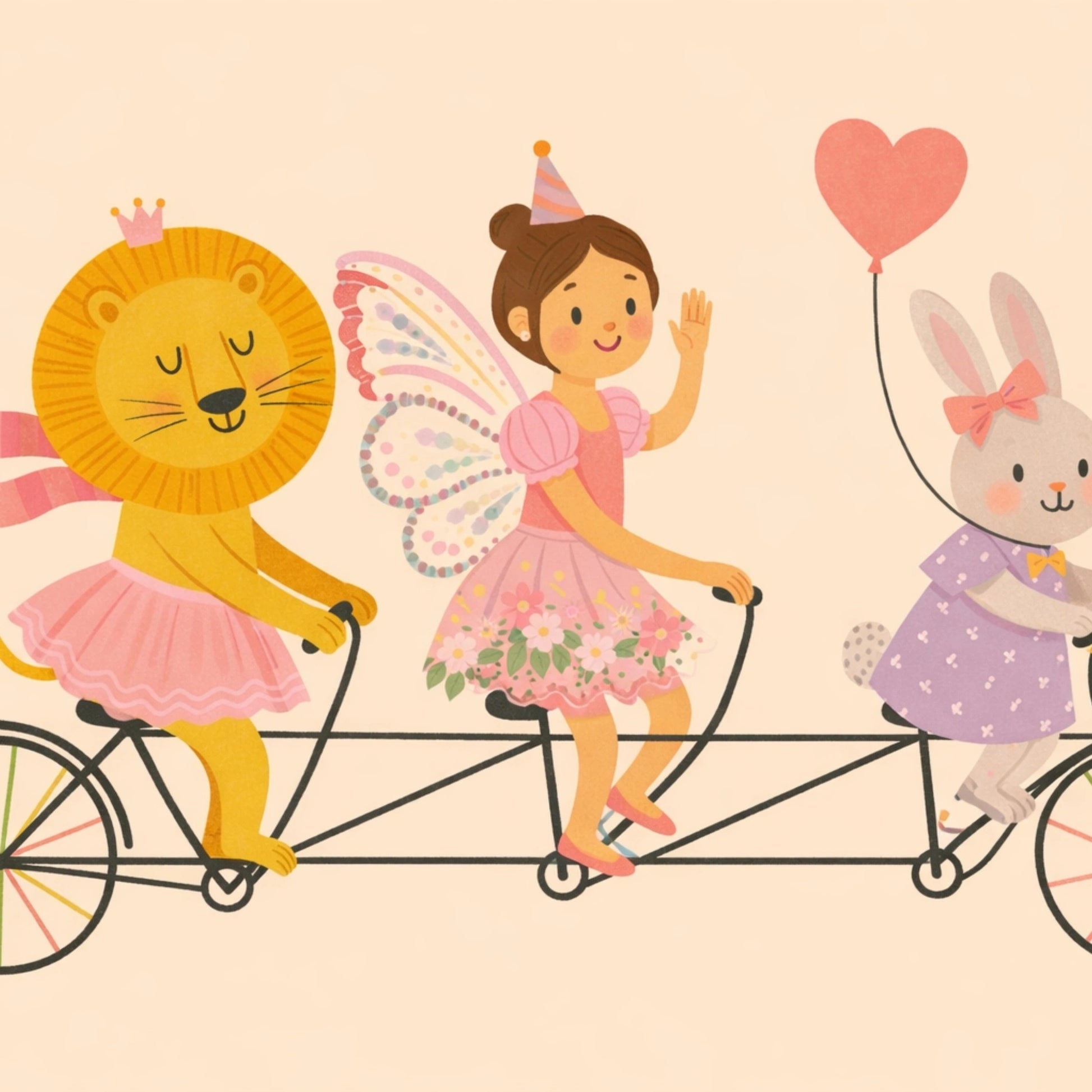 Illustration pour chambre d'enfant « Amis des contes de fées »