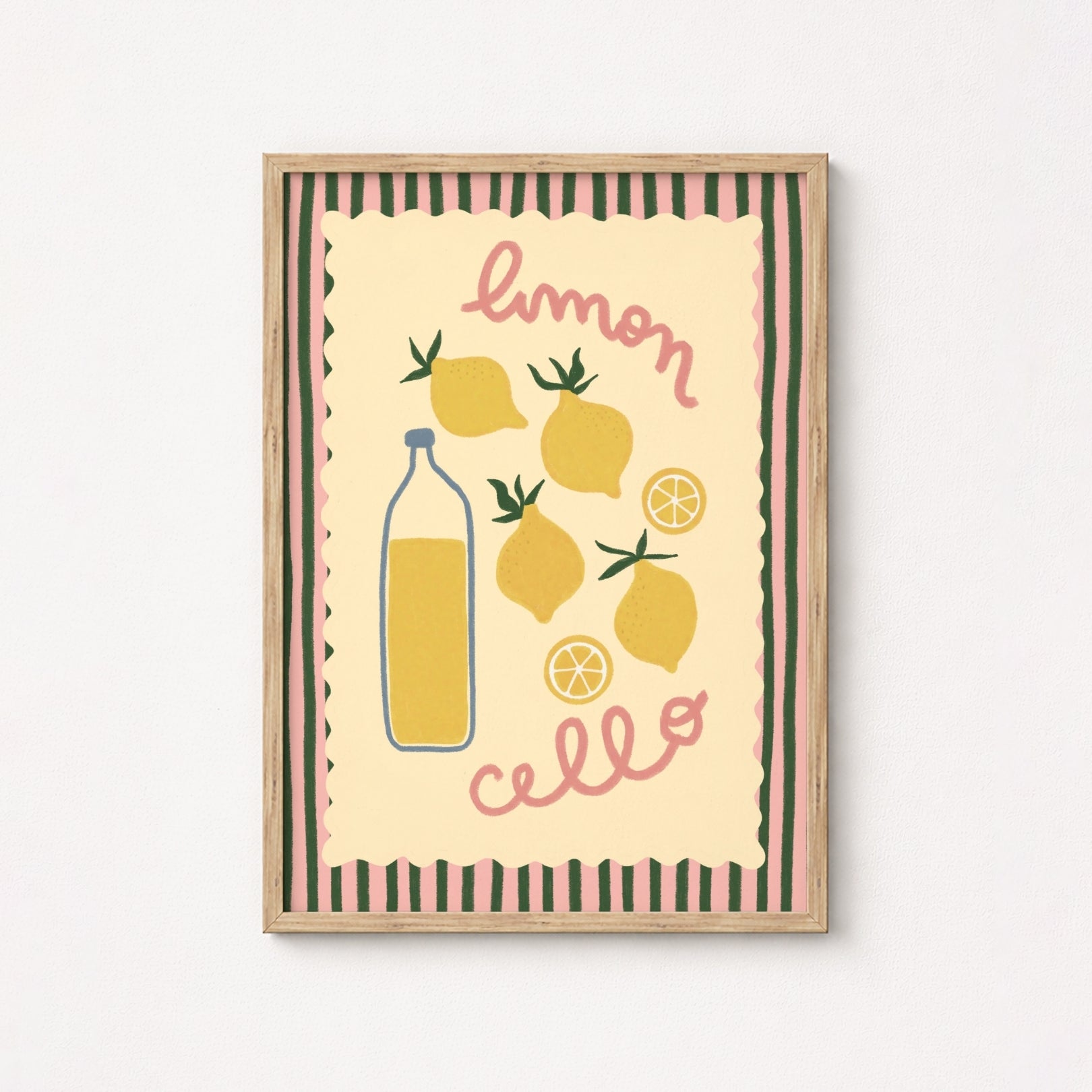 Limoncello Kitchen Poster, Kitchen Wall Decor