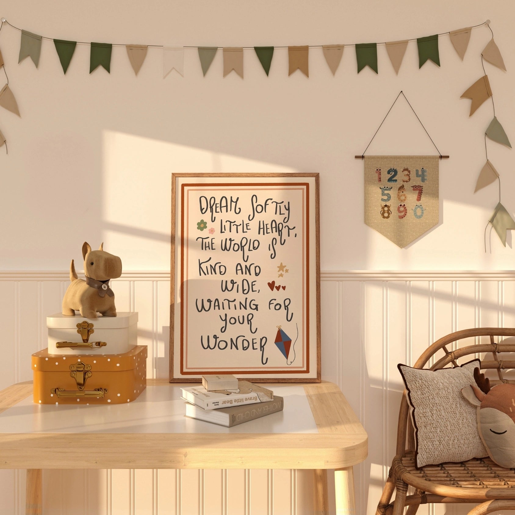 Arte murale con citazioni vintage