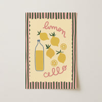 Limoncello Kitchen Poster, Kitchen Wall Decor