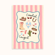 Lucky Cowgirl  – Coastal Wall Art Set of 2