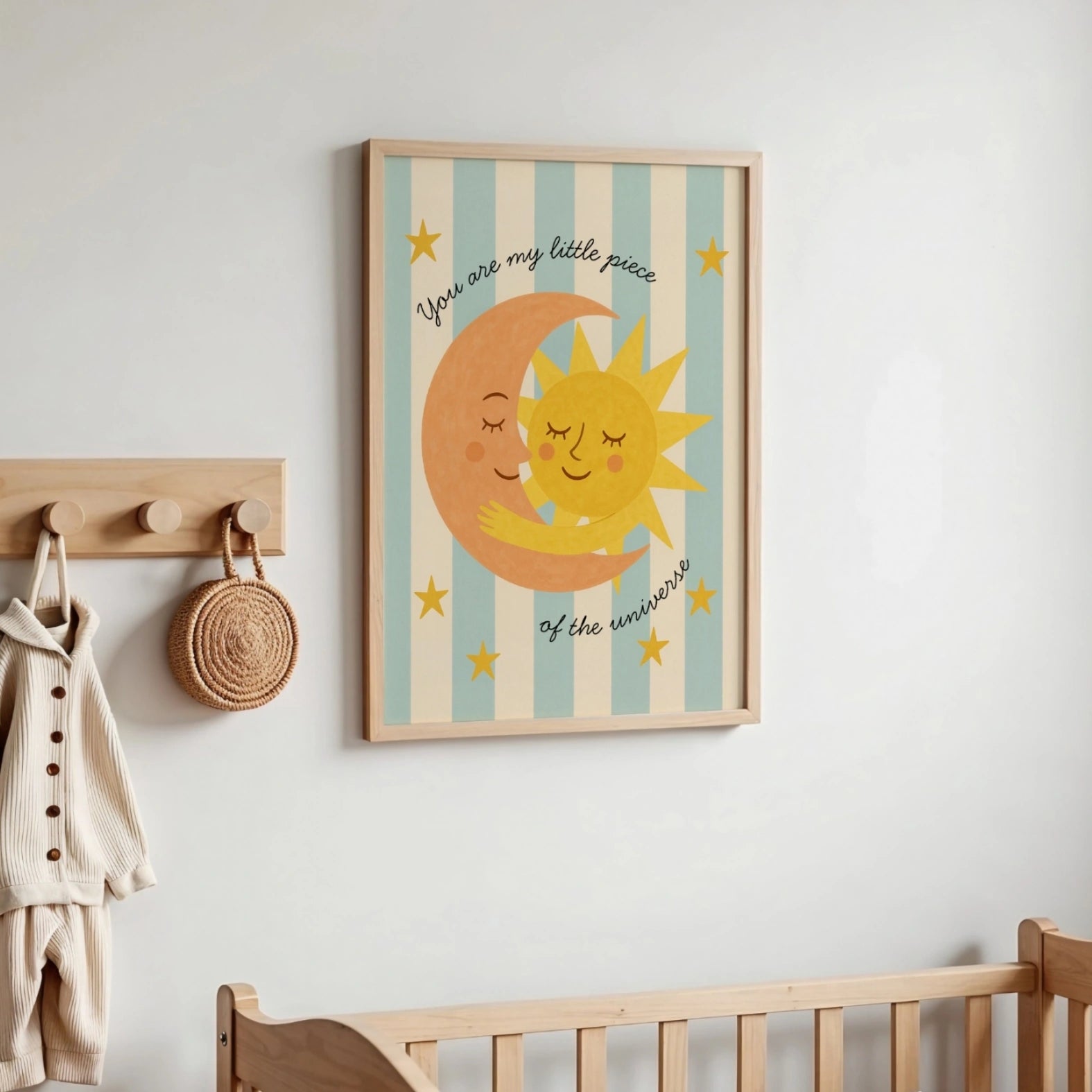 Sun and Moon Nursery Print