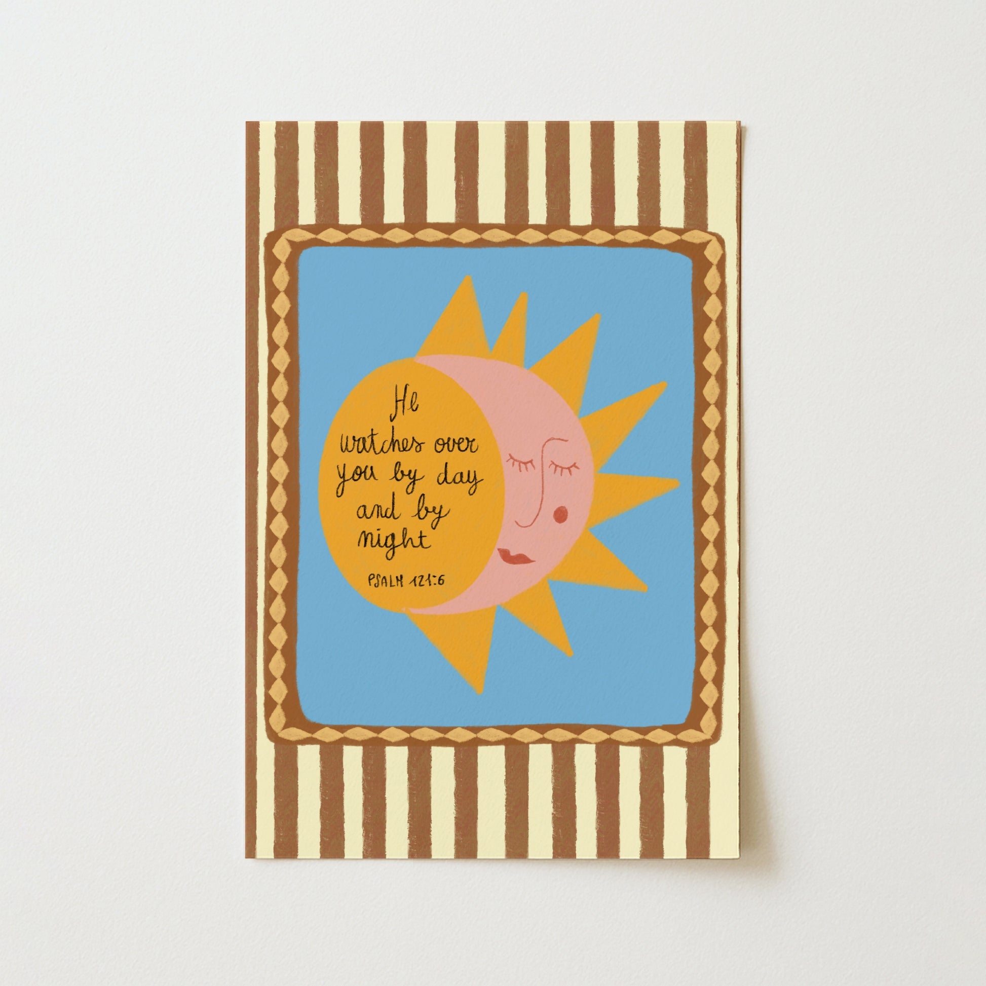 Stampa per bambini cristiani Sole e Luna