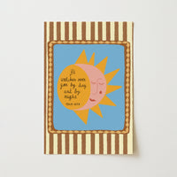 Stampa per bambini cristiani Sole e Luna