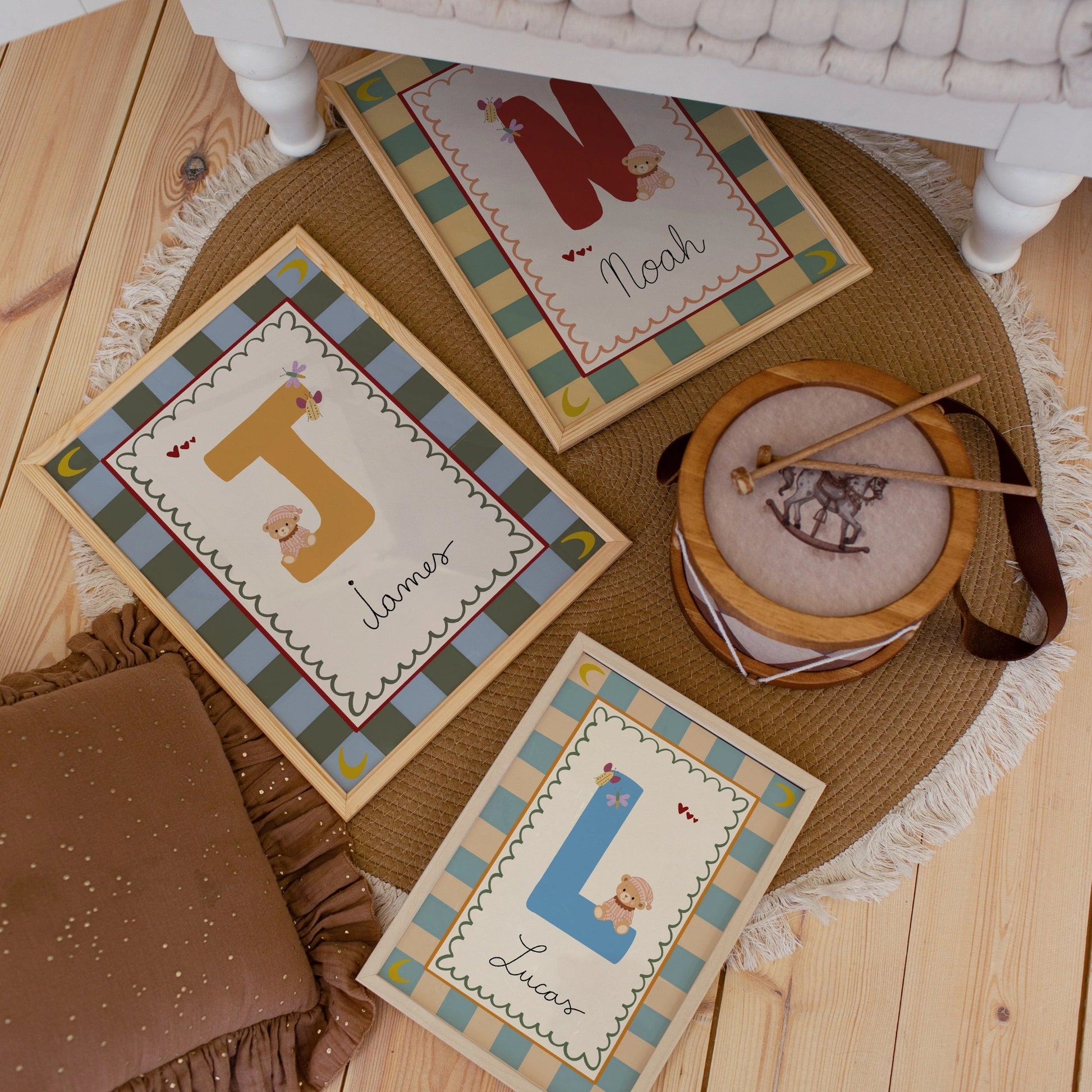 Décoration personnalisée avec le prénom de la chambre d'enfant